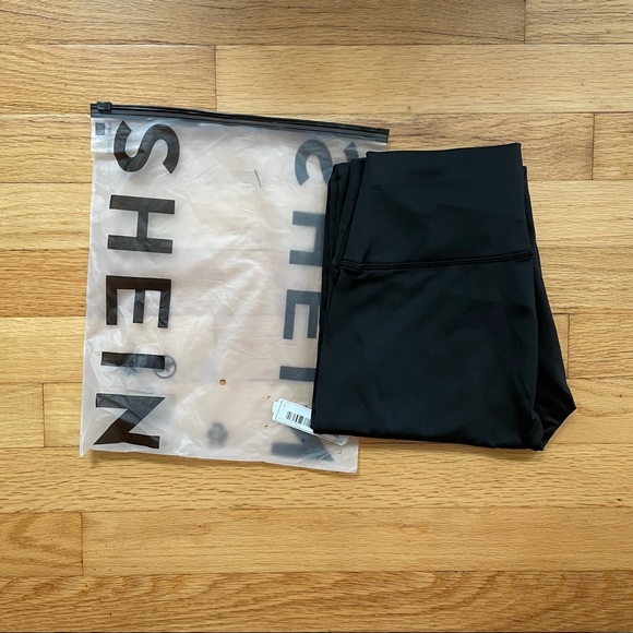 SHEIN Black Mesh Leggings - Picture 5 of 7